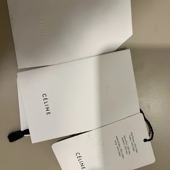 Celine ALL BLACK MONOCHROME tote handbag - Picture 6 of 8